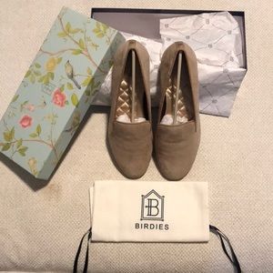 Birdies The Starling. Latte Suede Loafers. Size 8. NEVER WORN.